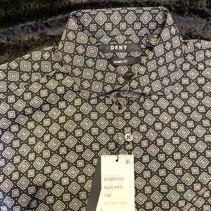 DKNY - Black Print Long Sleeve Shirt